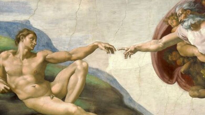 Explaining the God Touching Adam Painting in the Sistine Chapel
