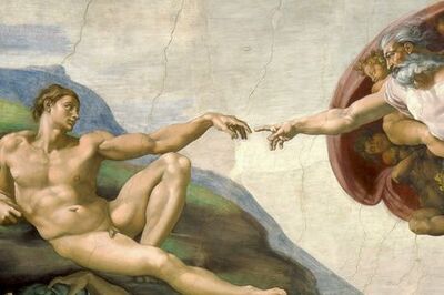 Explaining the God Touching Adam Painting in the Sistine Chapel
