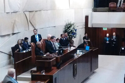 President Mukherjee addresses Israeli Parliament Knesset, thanks them for Kargil help