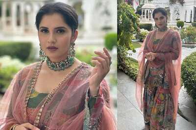 Parineeti-Raghav Wedding: Sania Mirza Shines in an Embellished Organza Sharara Set; Sister Anam Shares Photo
