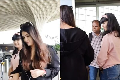 Aaradhya Bachchan Holds Mom Aishwarya Rai Tight as They Walk Through Paparazzi at Airport, Watch