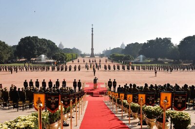 President Ram Nath Kovind Witnesses Ceremonial Change-over of Army Guard Battalion