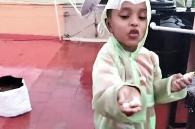 Watch: 5-year-old Coimbatore Kid Dancing In Rains Will Take You Back To Your Childhood