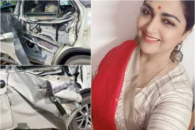 Khushbu Sundar Escapes Unhurt After Her Car was Hit by Tanker, Actress Shares Pics of Rammed Vehicle