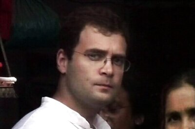 Rahul Gandhi objects to lotus sketch on a blackboard in polling centre in Amethi