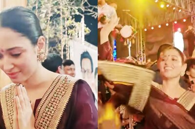 Tamannaah Bhatia Dances Her Heart Out, Poses With Young Fan At A Navaratri Celebration, Watch Video