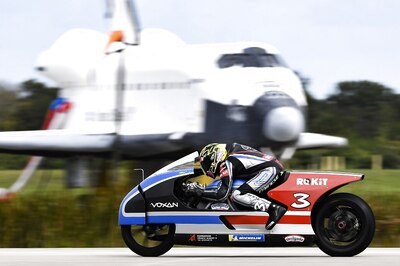 Max Biaggi Breaks Own Record of World's Fastest Electric Motorcycle in Under 300-Kg Class