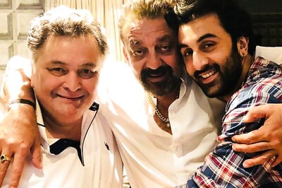 When Real and Reel Sanju Paid Surprise Visit to Rishi Kapoor