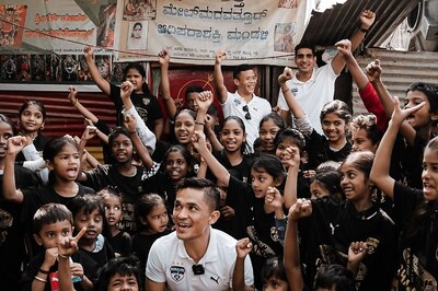 Bengaluru FC Distributes ‘Champions 2023’ T-shirts to Underprivileged
