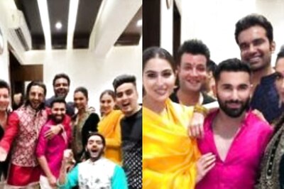 Deepika Padukone, Ranveer Singh, and Sara Ali Khan Attend Ganpati Celebrations at CM Eknath Shinde's Home