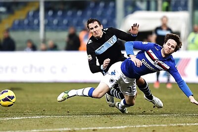 Lazio move into 2nd after win; Roma thrash Milan