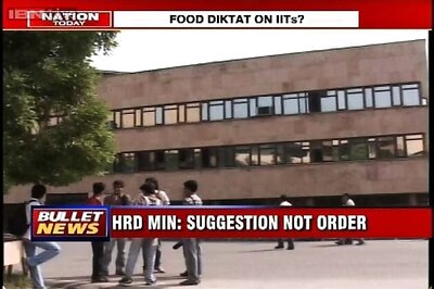 HRD seeks report from IITs over complaints of common canteen for veg, non veg food