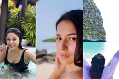 HOT! Shehnaaz Gill Takes Bath In Pool, Sizzles On Beach In Unseen Moments From Thailand Vacation; Watch