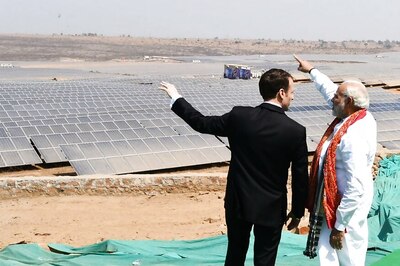 Modi and Macron Inaugurate UP's Biggest Solar Power Plant Built by French Firm
