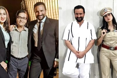 Sara Ali Khan Takes On Jailor Role As Dad Saif Ali Khan Plays Prisoner For Ad Shoot; See Photos