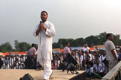 Rahul Gandhi's Kisan Mahayatra Reaches Jhansi, Blasts PM Modi