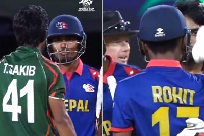 WATCH: Nepal Captain Rohit Paudel's 'Go Away' Gesture to Tanzim Shakib Amid Heated Verbal Exchange
