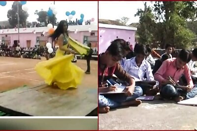 BJP MLA Watches Dance Performance As Kids Write Exam in MP School