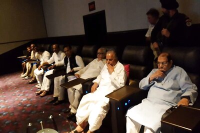 Mulayam Singh Watches Baahubali With SP Leaders, Akhilesh Missing