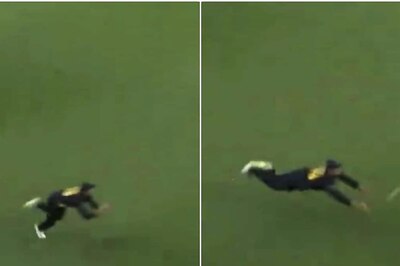 BONKERS! Marnus Labuschagne Grabs Sensational On-handed Out Field Catch | WATCH