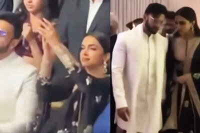 Ranveer Singh, Deepika Padukone Walk Hand-in-Hand At Karan Deol's Wedding Reception; Watch