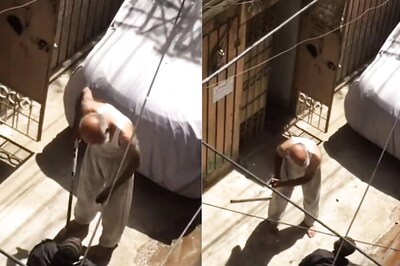 Beggar Faking His Disability Beaten By An Elderly Man In Bhopal