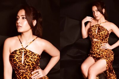 Raashii Khanna Channels Her Wild Side In A Leopard-print Dress, See Pics
