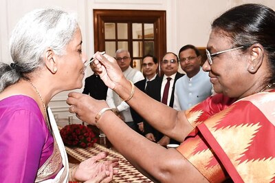 Budget 2024: President Murmu Offers 'Dahi-Cheeni' To FM Sitharaman Ahead Of Budget Presentation