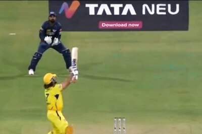 Watch: MS Dhoni Breaks Internet With Innovative Shot for Six