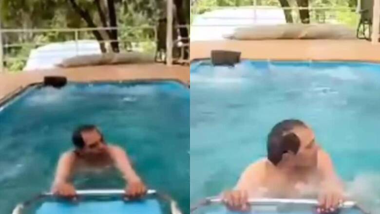 Dharmendra Performs Water Aerobics, Shares Clip From His Farmhouse