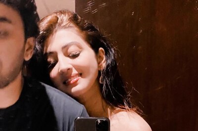 Pranitha Subhash Looks Stunning In This Off-Shoulder Sequined Gown