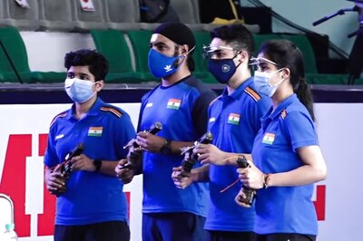 New Delhi Shooting World Cup: Vijayveer, Tejaswani Win Gold in 25m Rapid Fire Pistol Mixed Event