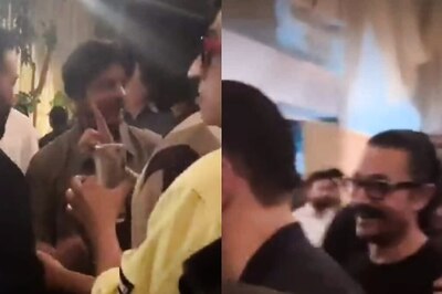 Shah Rukh Khan, Sunny Deol And Aamir Khan Spotted Enjoying A Moment At Gadar 2 Success Party; Watch