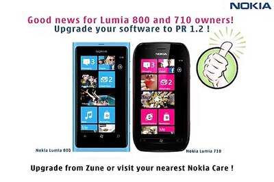 Nokia India issues update for Lumia 710, 800