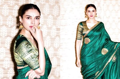 Aditi Rao Hydari’s Emerald Green Silk Saree With Peacock Motifs Deserve A Spot In Your Closet