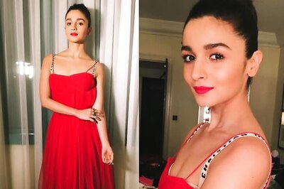 Alia Bhatt Sizzles In This Red Dior Ensemble