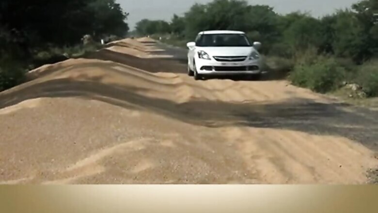 No Space to Store: Food Grain Strewn Across Roads in Haryana