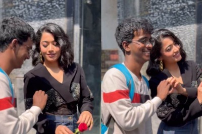 Rashmika Mandanna Blushes As Fan Proposes Her With a Red Rose; Video of Pushpa Star Goes Viral