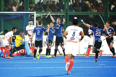 Argentina thrash India 3-0 in Hockey World League Final opener