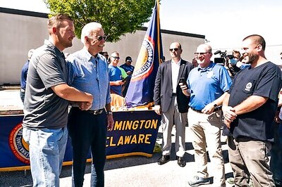 Biden Marks Labor Day Delivering Sandwiches To Union Members