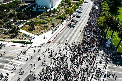 Protesters In Major US Cities Decry Airstrikes Over Gaza