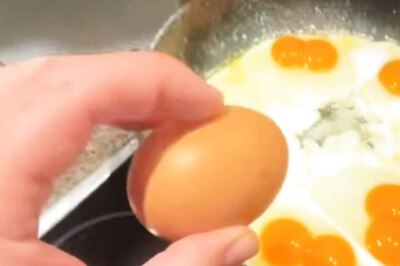 Video Of Man Cracking Double-Yolk Eggs In Frying Pan Is 'Eggcelent'