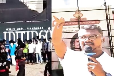 80-foot-long Cutouts Of Mari Selvaraj, Udhayanidhi Stalin At Theatres Despite Court Order