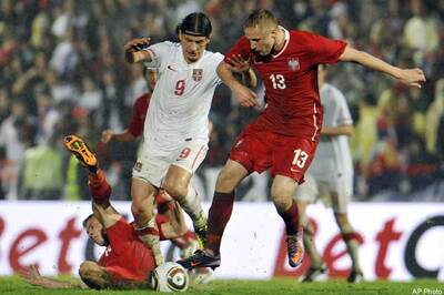 Serbia draw 0-0 with Poland in warmup