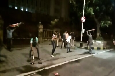 MNS Men Dig Up Footpath Outside Mantralaya to Protest Against  Potholes