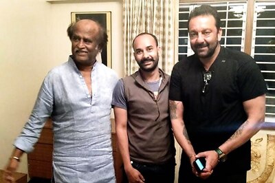 Sanjay Dutt turns Rajinikanth's bodyguard for a day