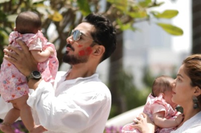 Rubina Dilaik And Abhinav Shukla's Twins Steal The Show In First Holi Pics