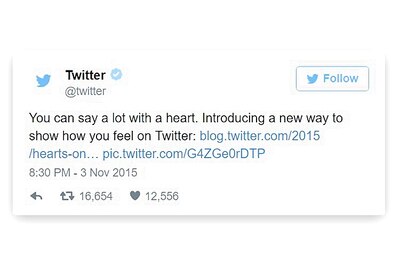 Twitter changes 'favourites' to Facebook-like 'likes'