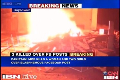 Pakistan mob kills woman, girls, over 'blasphemous' Facebook post