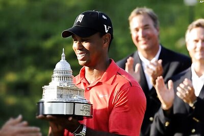 Woods moves past Nicklaus with AT&T win